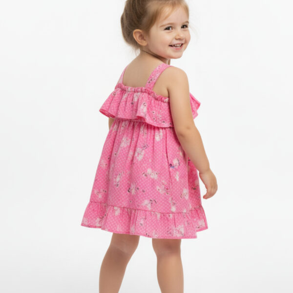 364 Western Frock Rose Colour/ 1-4 Size / 3 Colours 100% Cotton Frock