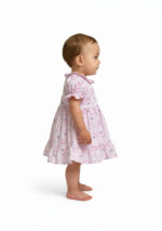 362 Flower Frock Rose Colour/ 1-5 Size / 3 Colours - Image 3