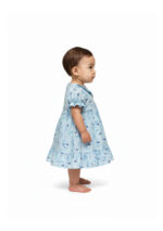 362 Flower Frock Blue Colour