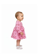 365 Sleev Frock Rose Colour/ 06 -36 Month Size / 3 Colours 100% Cotton Frock - Image 2