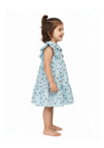 363 Couler Frock Sky blue Colour/ 1-4 Size / 3 Colours 100% Cotton Frock - Image 2