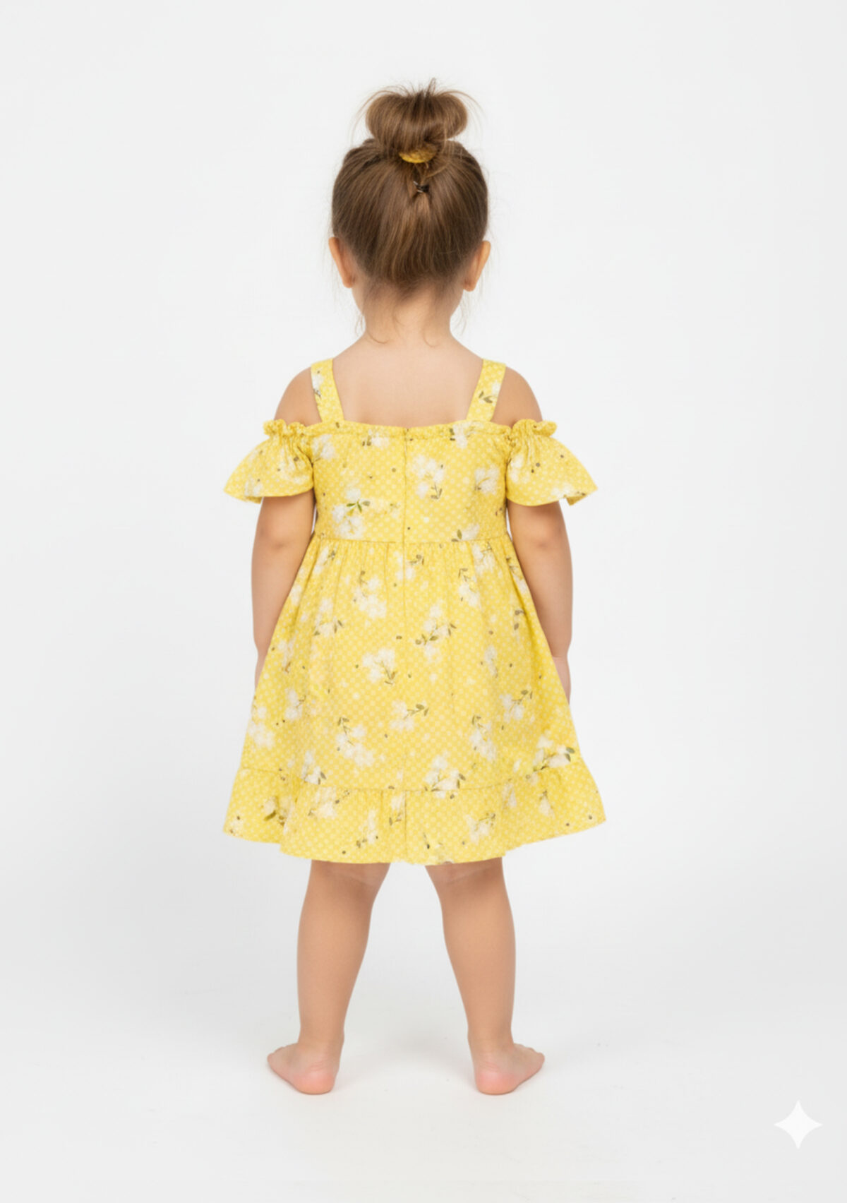 364 Western Frock Yellow Colour/ 1-4 Size / 3 Colours  100% Cotton Frock - Image 3