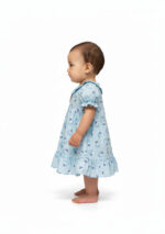 362 Flower Frock Blue Colour - Image 3