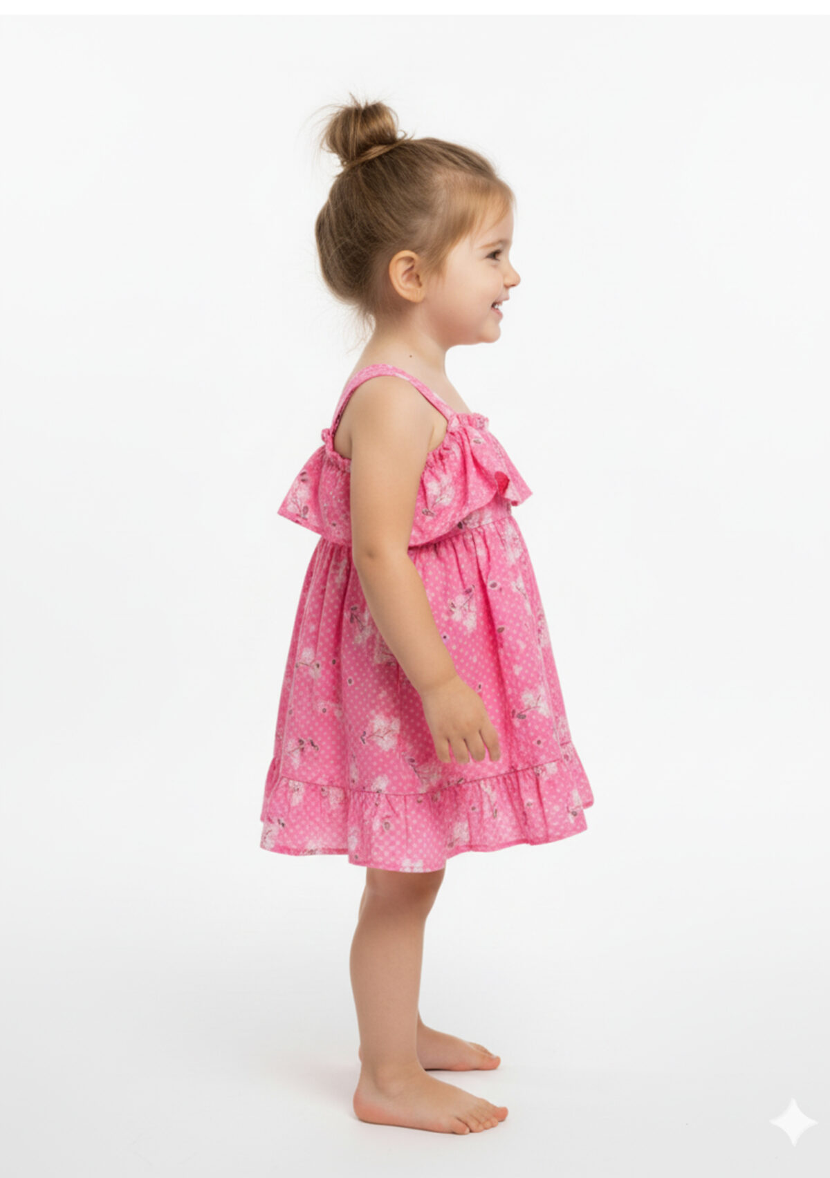 364 Western Frock Rose Colour/ 1-4 Size / 3 Colours  100% Cotton Frock - Image 2