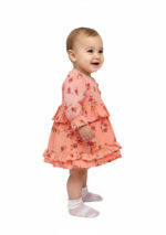 365 Sleev Frock Orange Colour/ 06 -36 Month Size / 3 Colours 100% Cotton Frock - Image 2