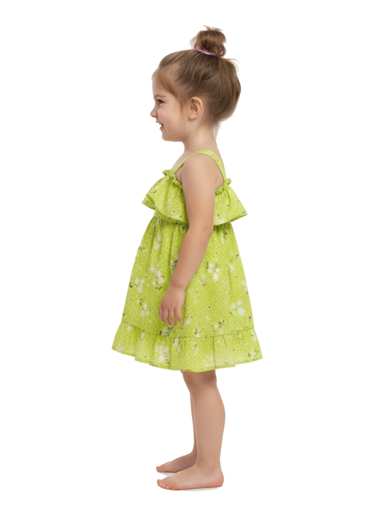 364 Western Frock Green Colour/ 1-4 Size / 3 Colours  100% Cotton Frock - Image 4