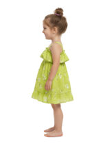 364 Western Frock Green Colour/ 1-4 Size / 3 Colours 100% Cotton Frock - Image 4